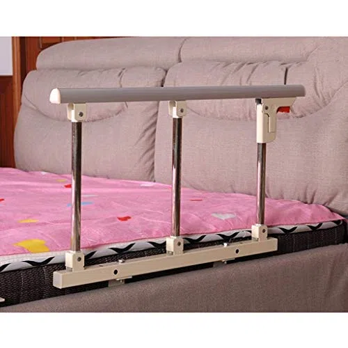 Barrière de lit pour Personnes âgées, barrières de sécurité Pliables pour Personnes âgées et Adultes Seniors, poignée d'assistance pour barrière de lit de sécurité, Protection géné