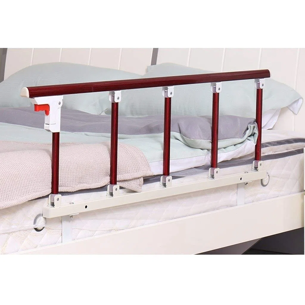 Garde latérale pour barrière de lit Pliable pour Personnes âgées Garde latérale de sécurité pour Personnes âgées Poignée d'assistance Garde-Corps de lit pour handicapés Barre de pa
