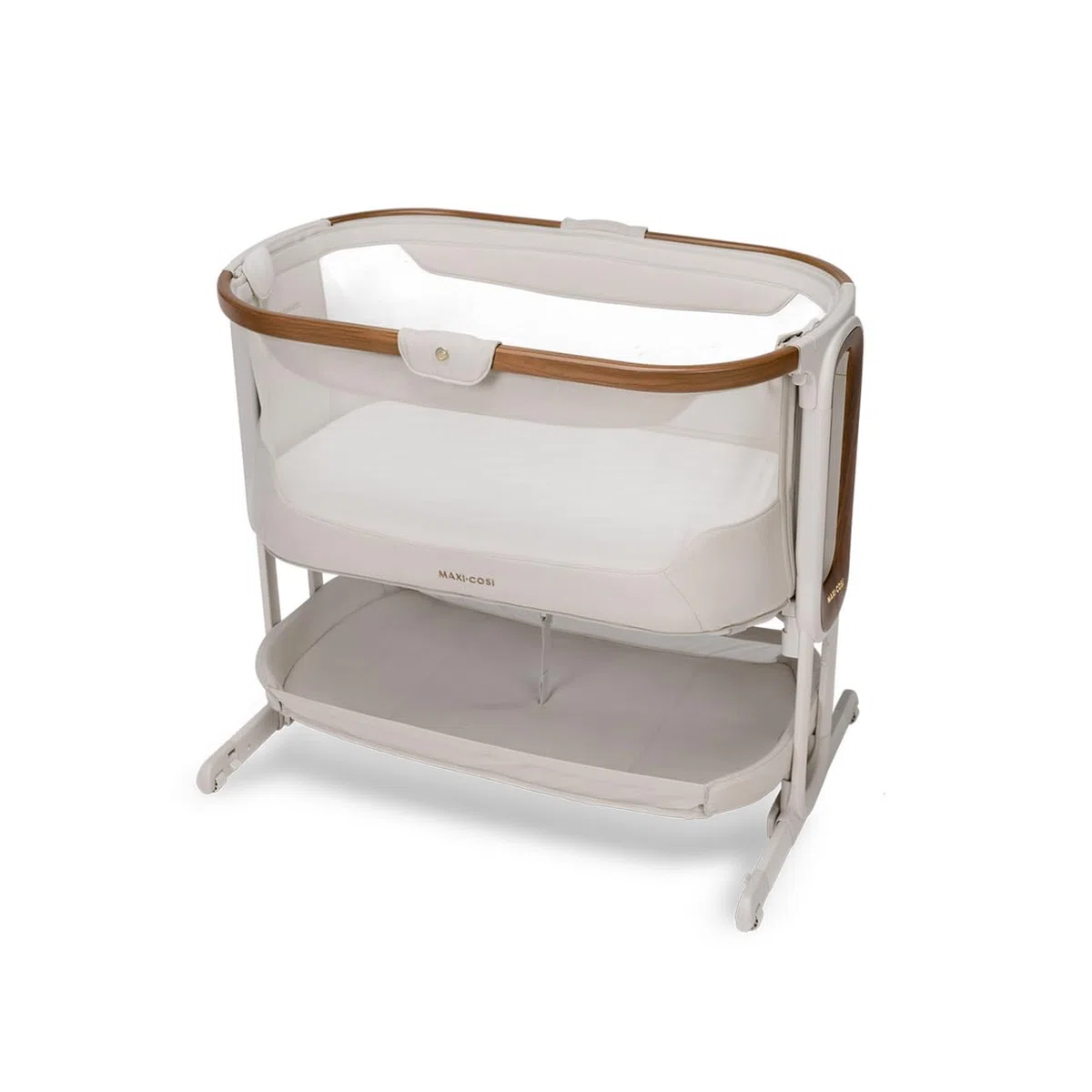 Maxi-Cosi Iora Pro Berceau cododo pour bébé de 0 à 6 mois (9 kg), design compact et pliable, lit de chevet pour bébé, fonction bascule apaisante, 4 roues coulissantes, 5 niveaux de hauteur